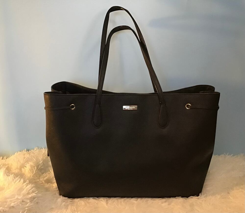 Kate Spade Black Saffiano Leather Laurel Way Ari Tote Large